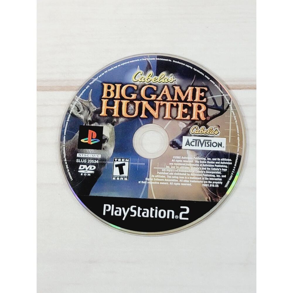 Cabela's Big Game Hunter (Sony PlayStation 2, 2002) Ps2 Disc Only Tested